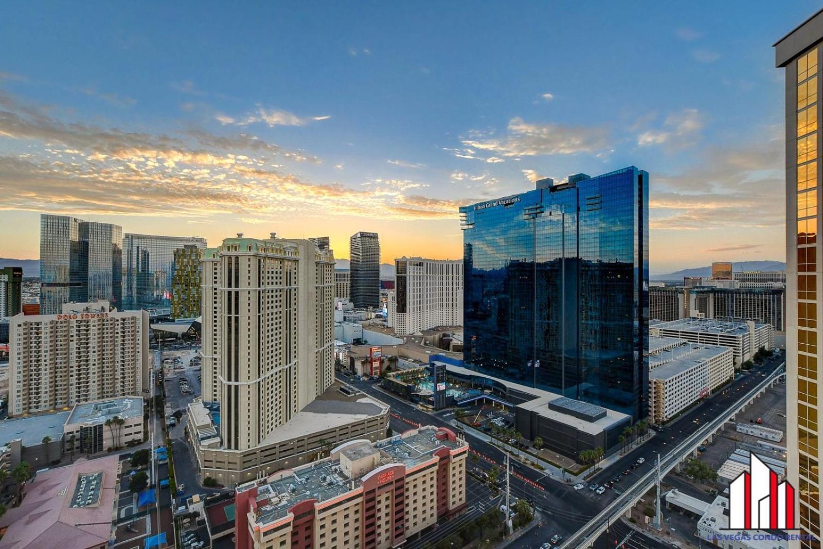 Mgm Signature-30-705 F1 Track & Strip View Balcony Las Vegas Bagian luar foto