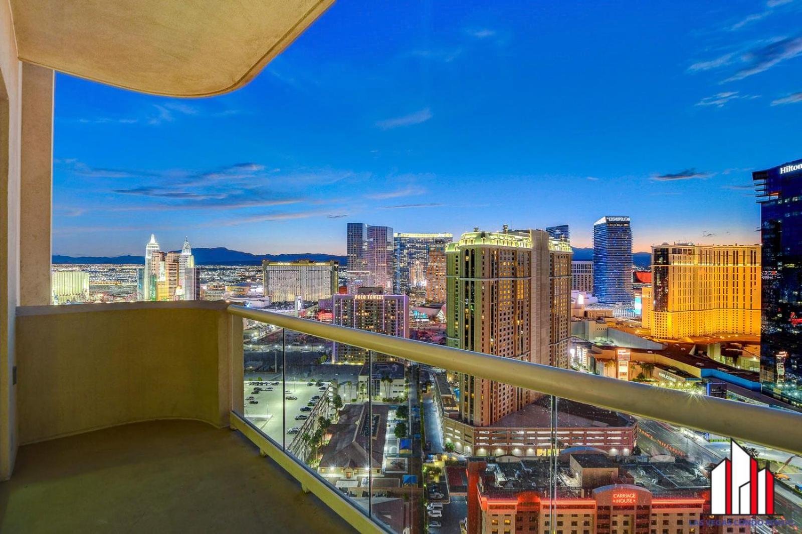 Mgm Signature-30-705 F1 Track & Strip View Balcony Las Vegas Bagian luar foto
