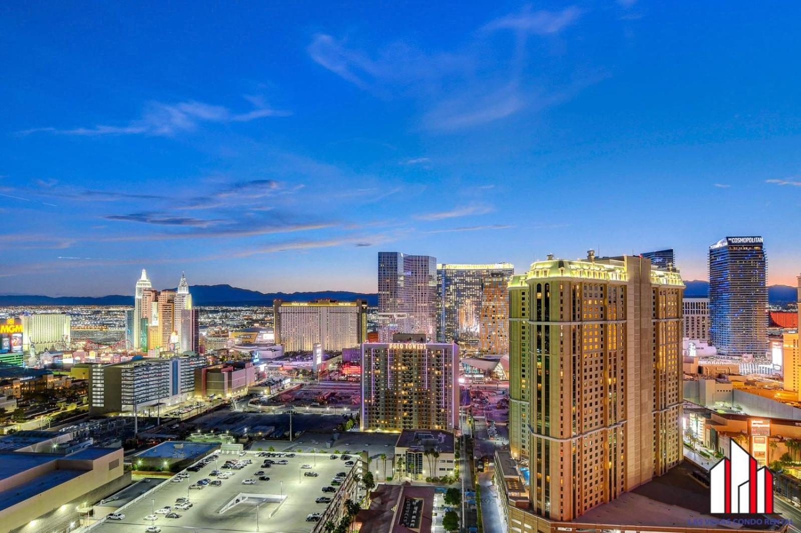 Mgm Signature-30-705 F1 Track & Strip View Balcony Las Vegas Bagian luar foto