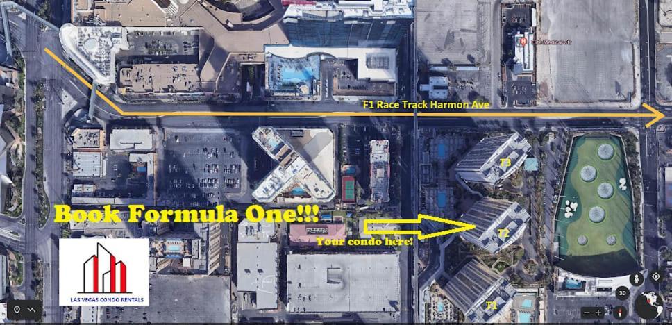 Mgm Signature-30-705 F1 Track & Strip View Balcony Las Vegas Bagian luar foto